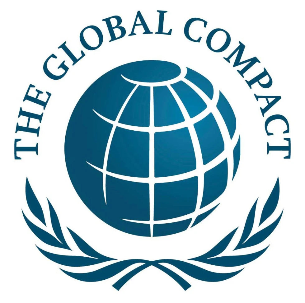 The United Nations Global Compact. Traduit par Google Traduction en français : Le Pacte Mondial des Nations Unies.