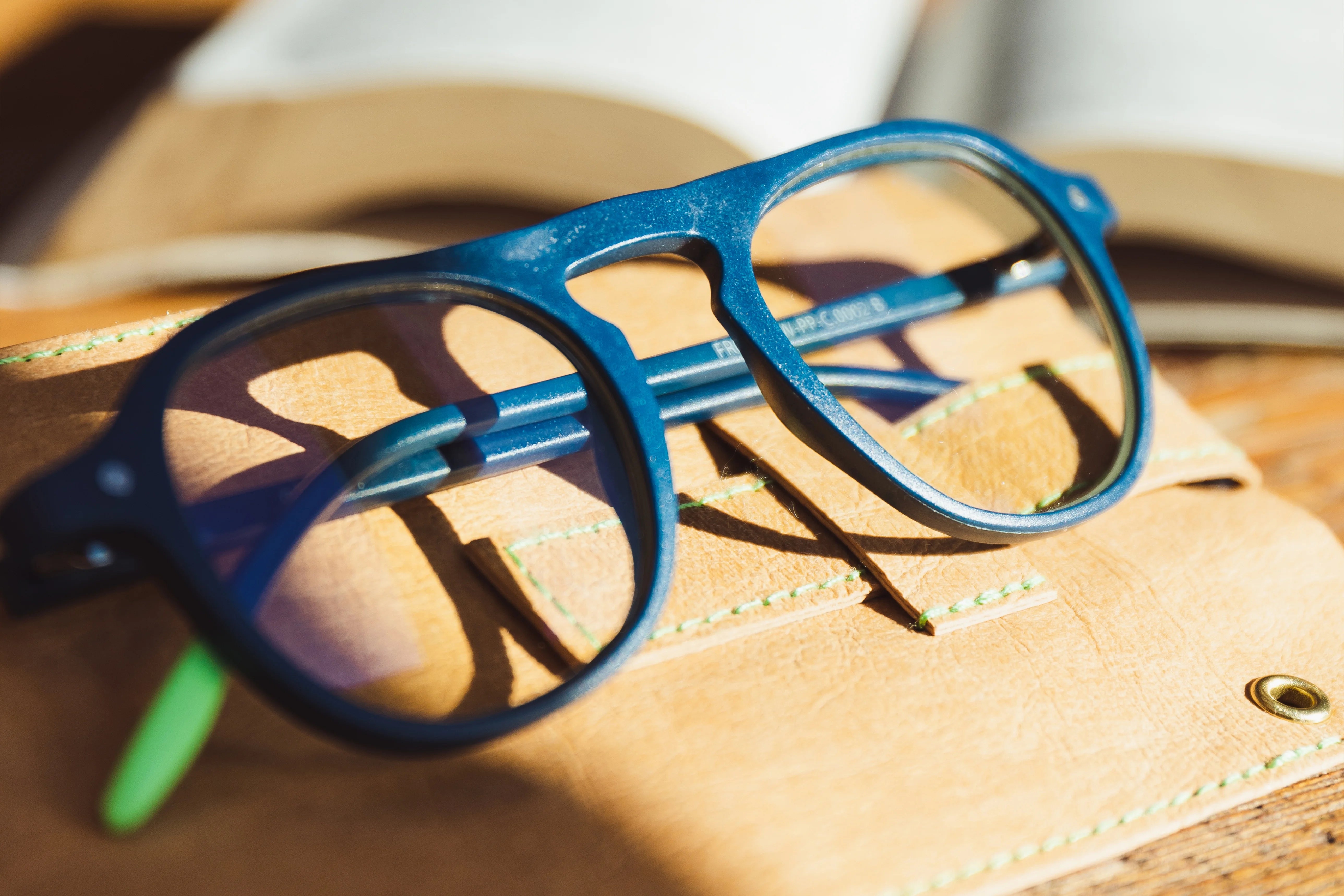 Photograph of an OCEAN frame resting on its case.