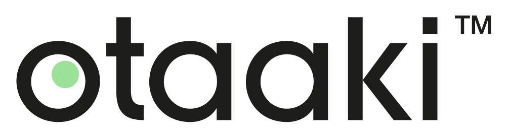 Otaaki™ logo, black.