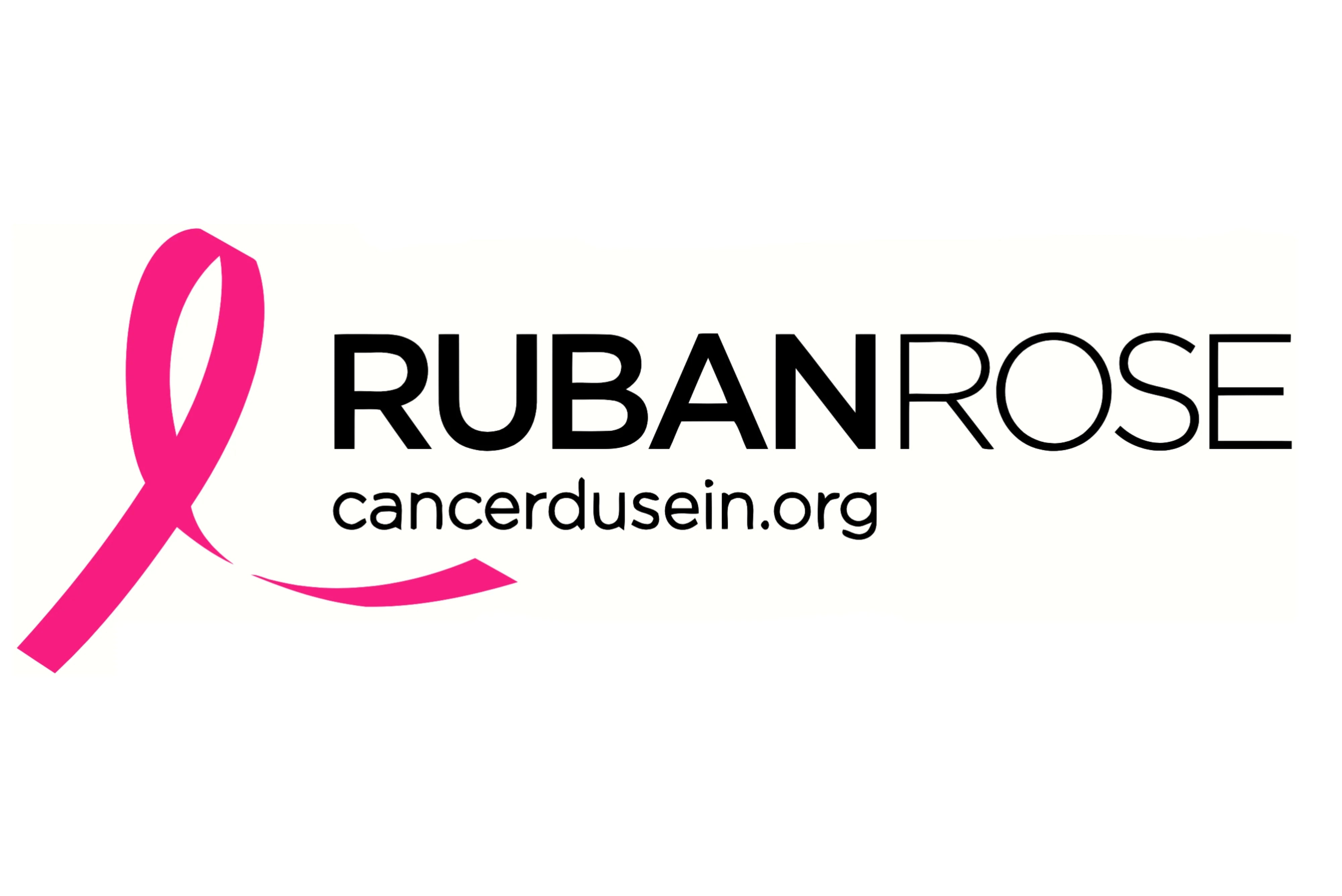 Logo and website link of the 'Pink Ribbon' association.